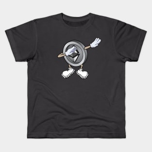 Ethereum coin Dabbing, Funny ETH Character Dab Kids T-Shirt